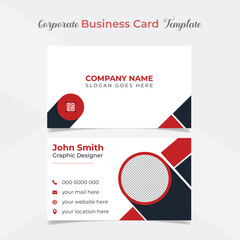 digital creative and stylish modern business card template design
