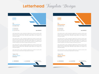 modern creative letterhead template design for business company