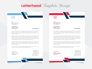 modern creative letterhead template design for business company