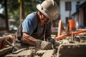 construction worker I'm doing construction work to build a house.