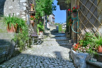 The historic village of Artena, Italy.