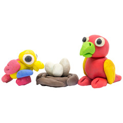Handmade plasticine cute Bird 