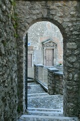 The historic village of Cervara di Roma, Italy.