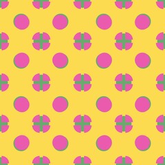 Abstract circles seamless pattern