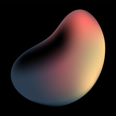 brightly graded 3d blocky shapes