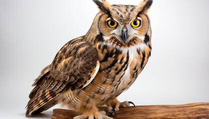 Fototapeta premium great horned owl. horned owl. owl, bird, animal