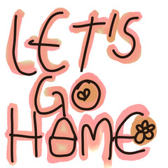 Obraz premium character lets go gome