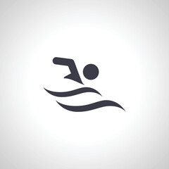 Swimming icon, Swimming pictogram. swimmer icon
