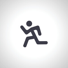 run icon. man fast run icon,