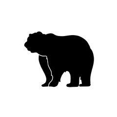 silhouette of bear