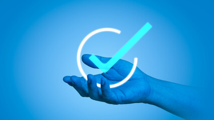 Managers approve requests after confirming their legality, security, and quality control. Work with digital documents online and become paperless. online poll. putting a checkmark in check boxes © U-STUDIOGRAPHY DD59 