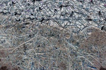 Fototapeta premium Abstract grunge grey gray background texture