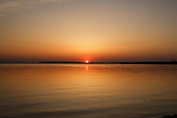 Summer Sunset Over Lake Saroma, Hokkaido - June 17, 2023