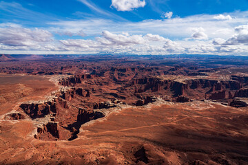 Fototapeta na wymiar Aerial view of Canyonlands National Park, Moab, Utah, USA