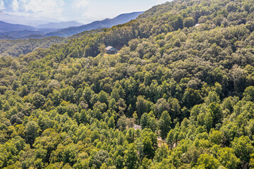 drone mountain neighborhood views