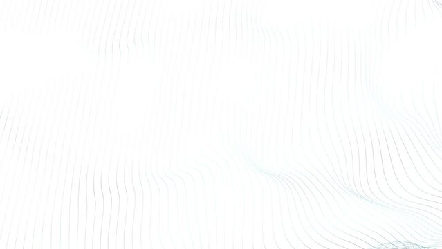 Abstract Wavy Motion Lines on White Background. Clean & Elegant Corporate Presentation.