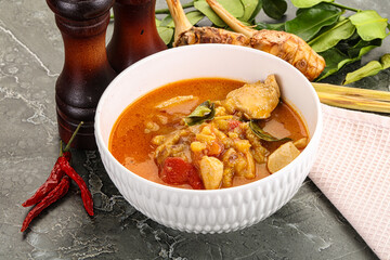 Thai traditional Tom Yum with chicken