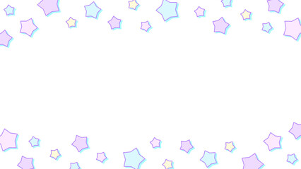レトロかわいいシンプルなお星様フレーム⭐︎PNG