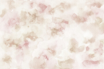 Vector watercolor art background. Old beige, pale paper. Grunge dirty wall texture.  Marble stone surface. 