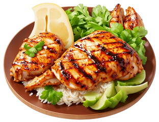grilled chicken with vegetables
