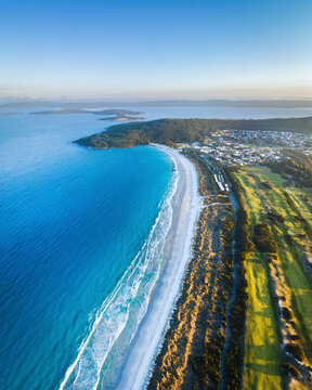 Aerial view of Middleton Beach, Albany, Western Australia, Australia.