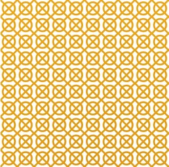 Geometric seamless patterns. Seamless geometric cubes pattern. Flowers ,gold and white colours, illustration