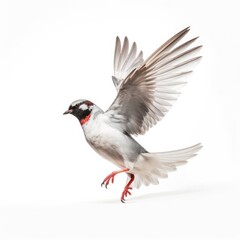 Forsters tern bird isolated on white. Generative AI