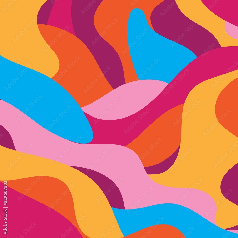 Poster image features an aesthetic composition of abstract wavy lines, providing a appealing backdrop