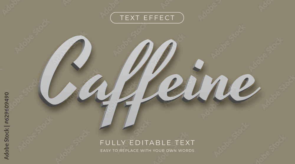 Aufkleber classic retro 3d text effect. editable font style