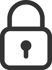 Close icon vector sign. Cancel symbol padlock web design. Error