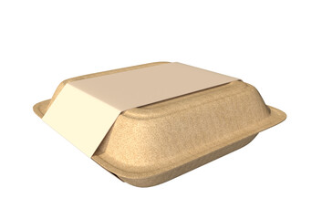 food takeout box, mockup