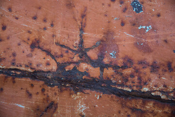 rusty surface detail close up
