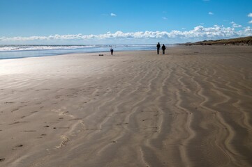 Foxton Beach Sands on an autumn day