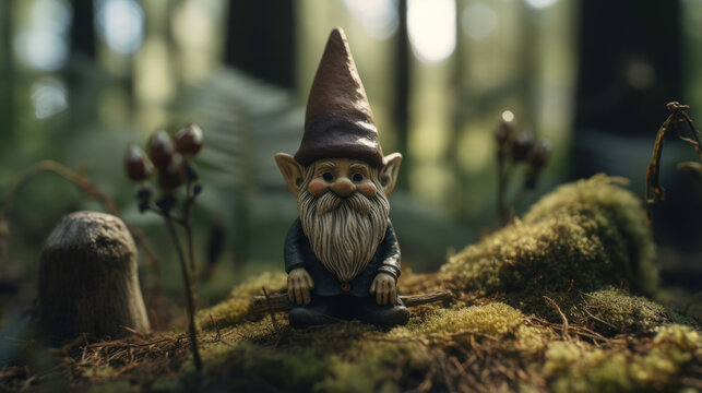 gnome in the forest goblin