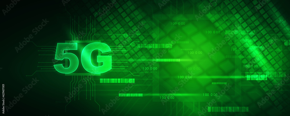 Aufkleber 2d rendering 5g network 5g connection