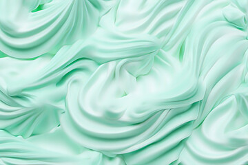 Mint flavored ice cream. AI technology generated image