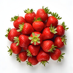 Many strawberries clustered together Generative AI