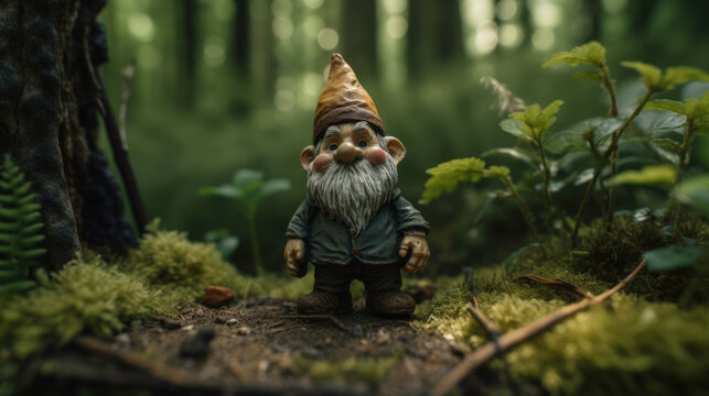 gnome in the forest goblin