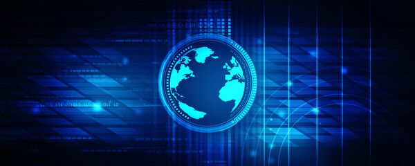 2d illustration world map abstract background