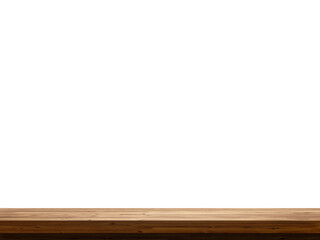empty wooden table front view isolated PNG transparent