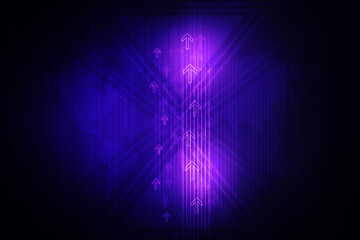 Obraz premium 2d illustration Abstract futuristic electronic circuit technology background