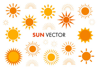 sun vector set