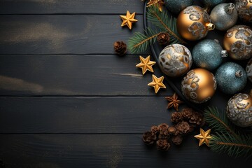 Decorative christmas composition. Generative AI