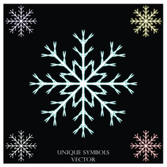 Vector Abstract Symbol Snow