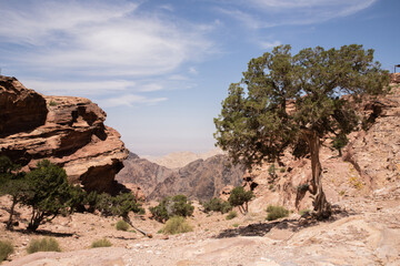 The landscape of Jordan in the Arabian Middle East