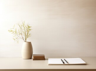 Minimalist beige background