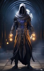 Naklejka premium character design, void arcanist