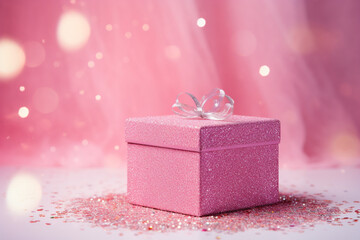 Pink gift box 