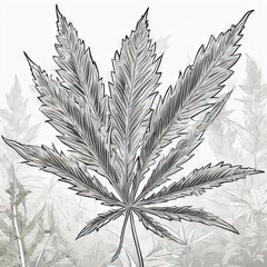cannabis leaf vector illustration