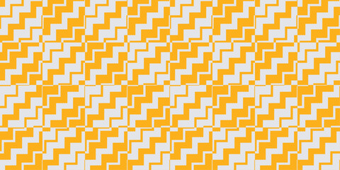 Orange bright pattern for the kitchen or any interior from checkers and zigzags. Stylish orange tiles. For seamless print, textile, pillows, clothing, background, packaging, notepads, cups, clothes.